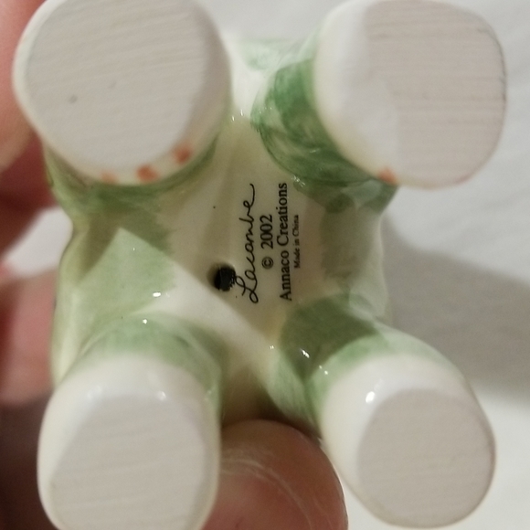 Amy Lacombe 2002 Whimsical Cat with Presents Ornament Annaco Creations - Picture 6 of 6